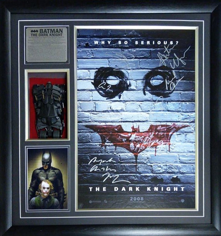 Cast Signed Batman The Dark Knight Poster Getmemorabilia