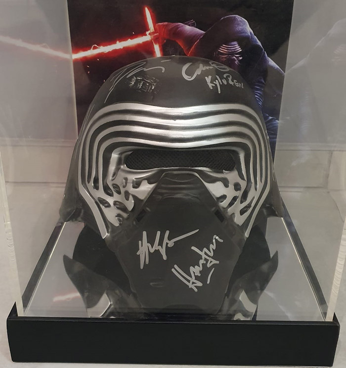 Kylo Ren Cast Signed and Cased Mask