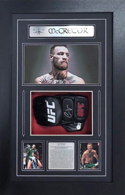 Conor McGregor signed and framed UFC Glove